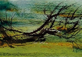 Acuarela 30x40 'Caminos ascendentes y descendentes'