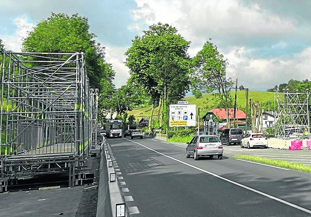 La pasarela para peatones de Gaintxurizketa entrará en servicio a mediados de junio