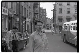 Iván Zulueta, en las calles de Nueva York, en verano de 1964.