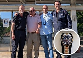 Ertzainas devuelven a su dueño en Hondarribia el Rolex valorado en 30.000 euros.