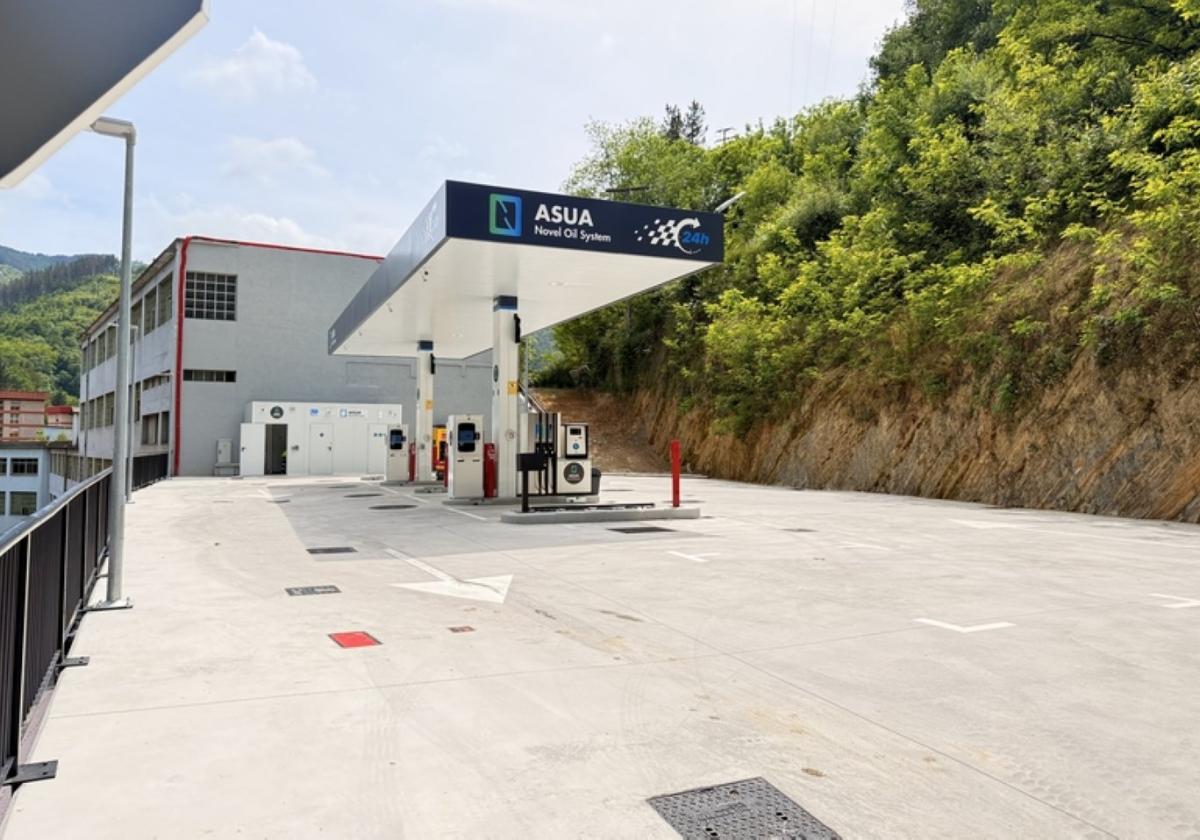 La nueva gasolinera de Asua Erreka sufre dos incidentes de robo de cable en un mes