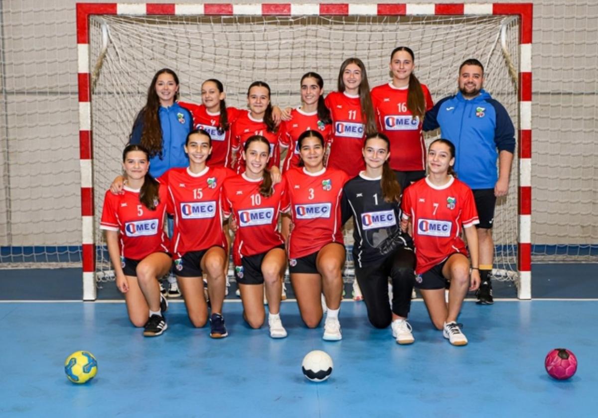 Integrantes del conjunto cadete que se ha metido en la final.