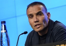 Sergio, durante la rueda de prensa.