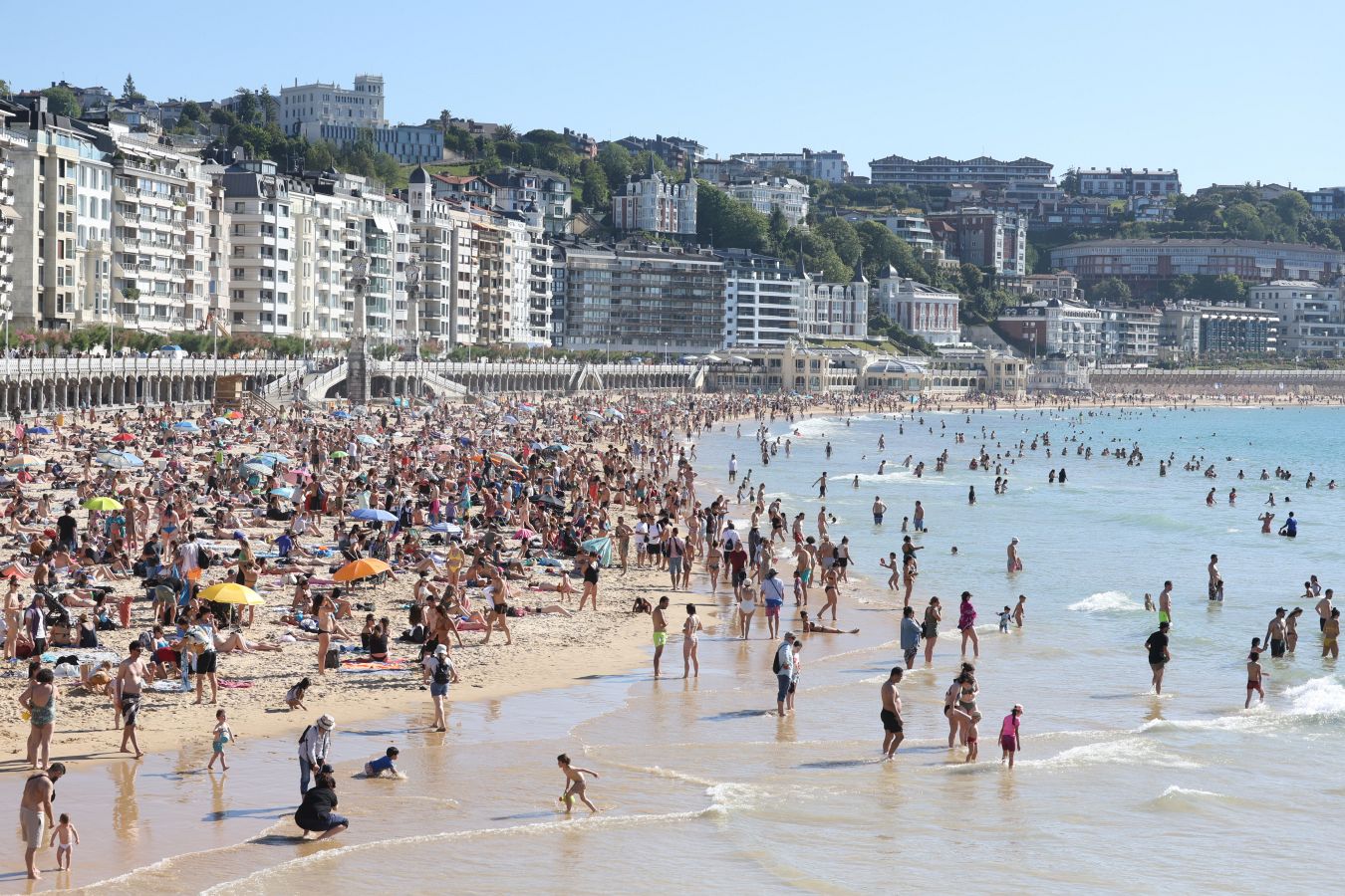 Playas a rebosar