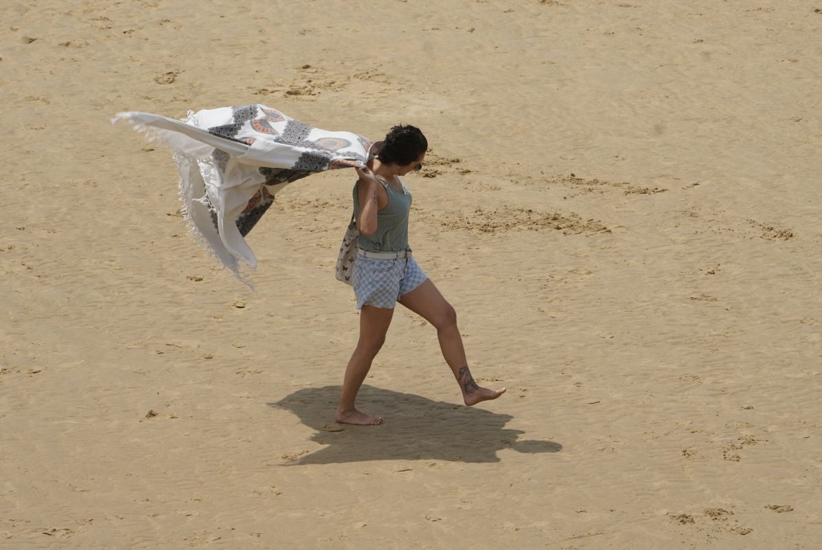 Los guipuzcoanos disfrutan del calor