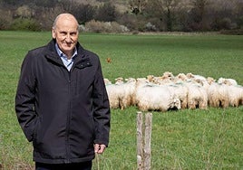 Jose Mari Ustarroz, en una imagen de 2021, cuando anunció que dejaba la presidencia de la D. O. Idiazabal