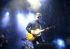 Gorka Urbizu, durante el concierto de Miramar Gauak..