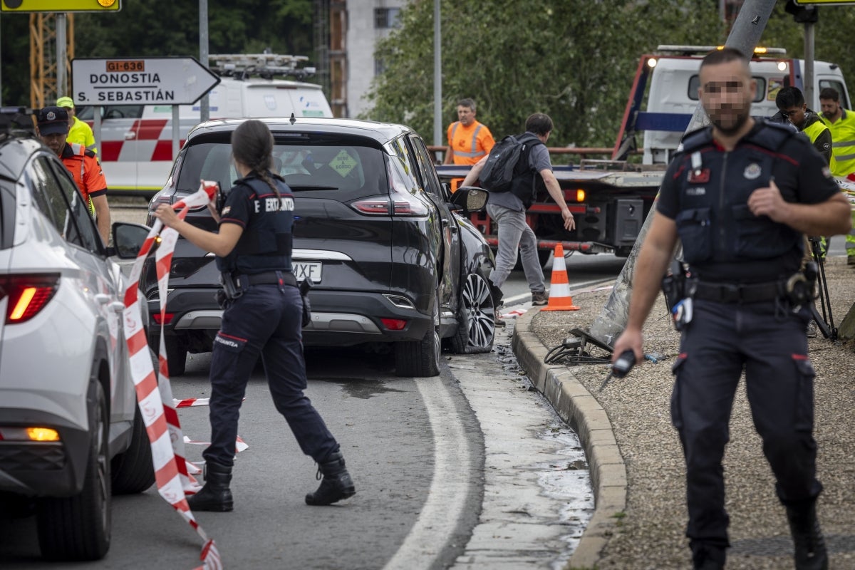 Tres detenidos tras una persecución policial entre Irun y Lezo
