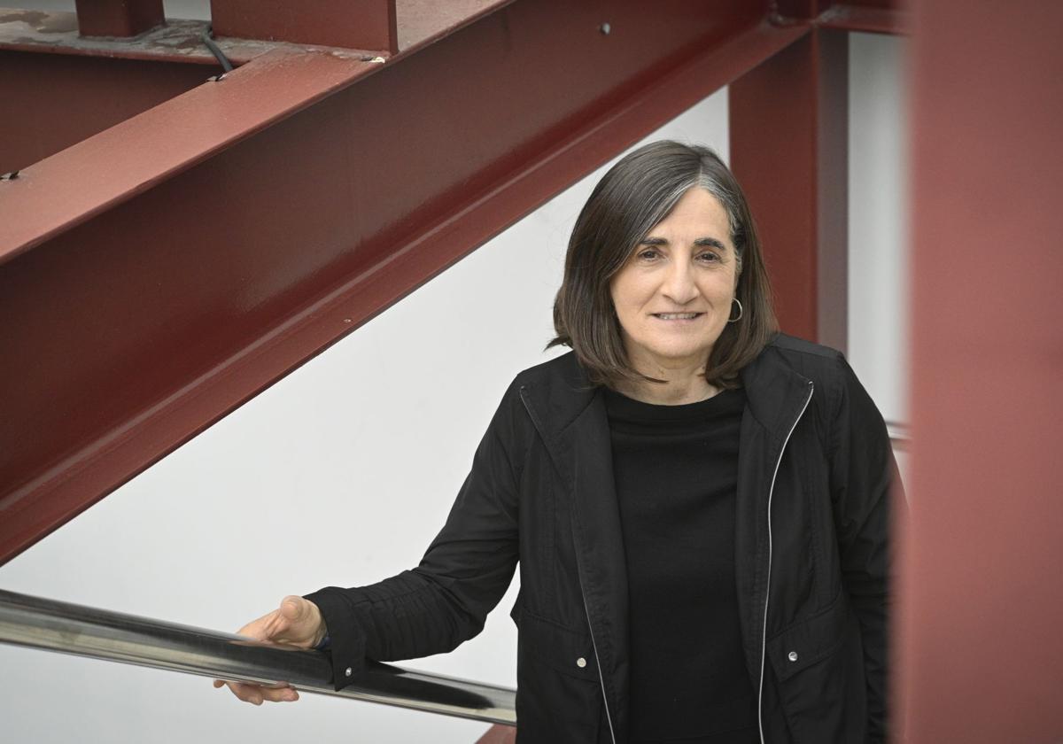 Belen Uranga, Soziolinguistika Klusterraren Andoaingo egoitzan.