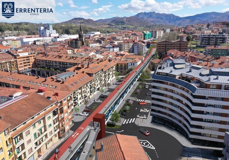 Así es al detalle el proyecto Bide Berria del Ayuntamiento de Errenteria para integrar el trazado del topo y liberar espacio público