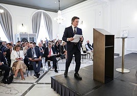 Munilla, presidente de Inter Alloys, durante el foro de este jueves.