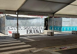 Recinto de las txosnas en Beasain.