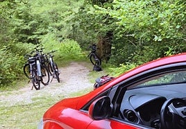 Imagen facilitada por la Policía Foral del lugar en el que ha ocurrido el suceso