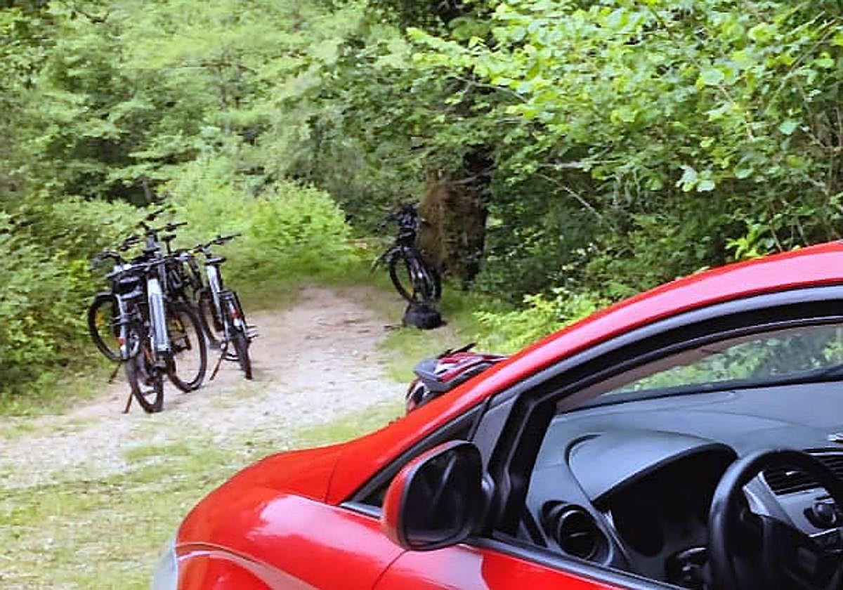 Imagen facilitada por la Policía Foral del lugar en el que ha ocurrido el suceso