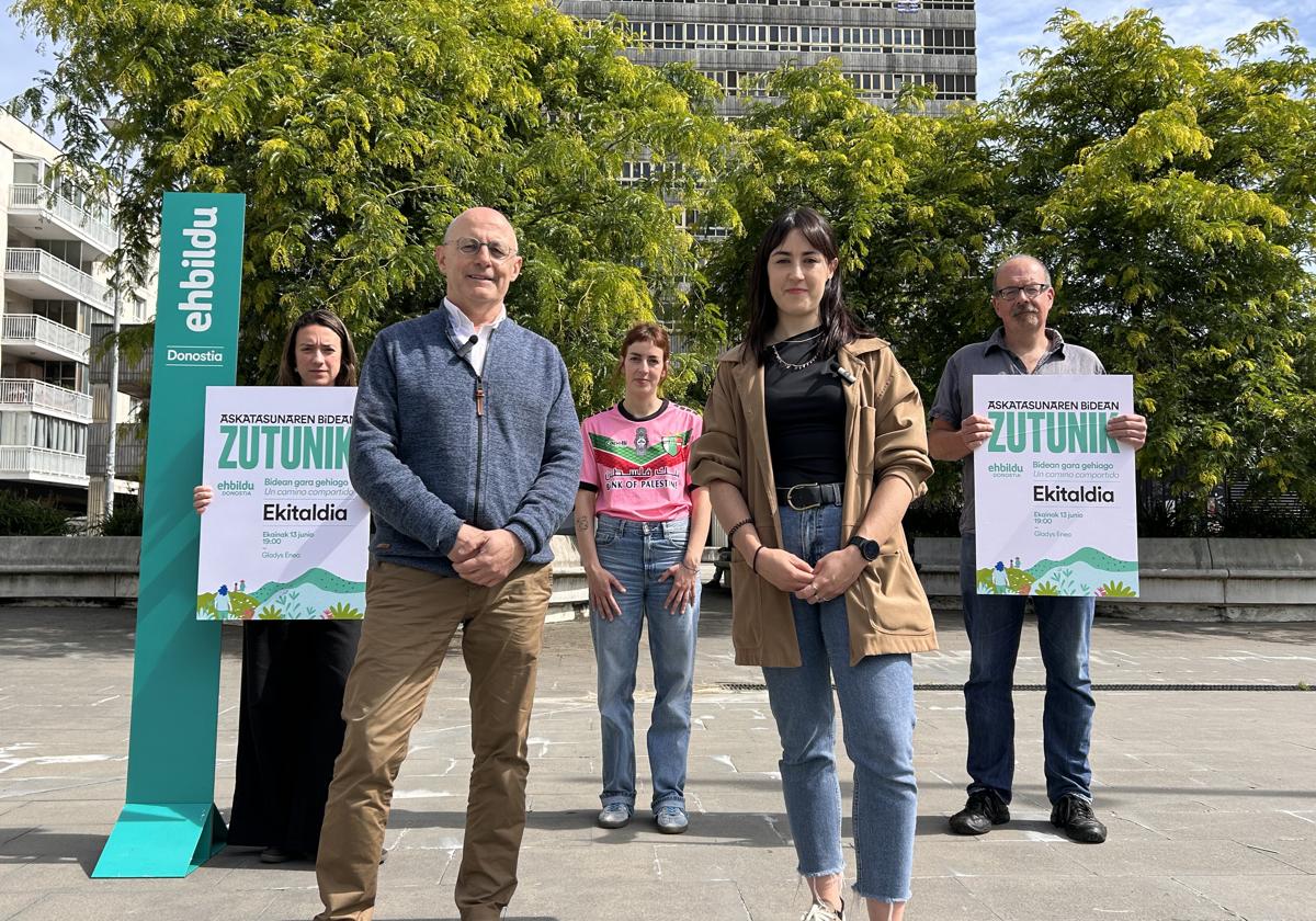 EH Bildu celebrará un acto en Donostia para hacer balance de la legislatura y marcar su camino para llegar a la alcaldía