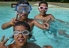 Niños saharauis en la comarca.