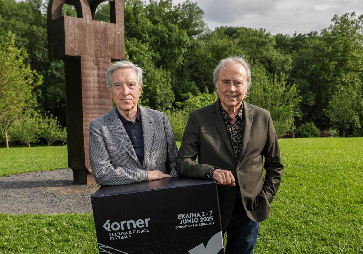 Encuentro de Serrat y Gabilondo en Chillida Leku