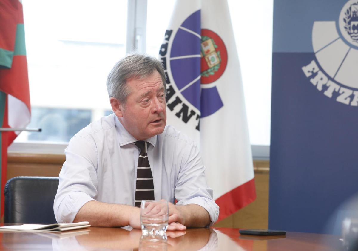 Bingen Zupiria, durante la entrevista.