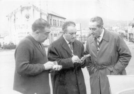 Juan Luis Seisdedos, 'Miguel del Bidasoa', en el centro.