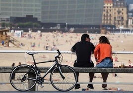 Tiempo veraniego en Donostia.