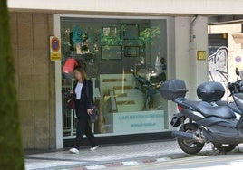 Exterior de la consulta del doctor Trotta, en el paseo de los Fueros de Donostia.