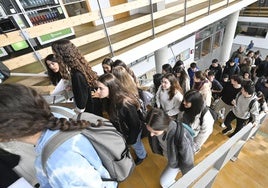 Alumnos que van a la Selectividad.