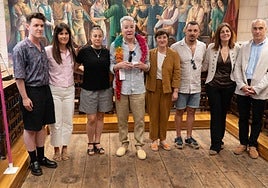 Imagen del acto de reconomiento a Fernando Telletxea Oscoz 'Fama', que resultó emotivo.