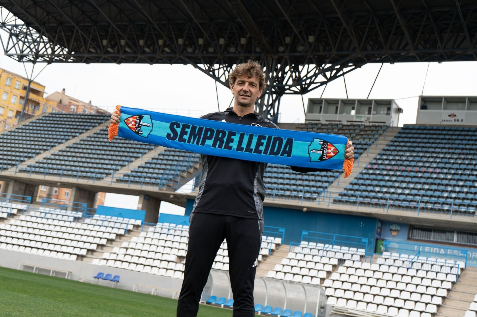 Iñigo Idiakez, en su presentación con el Lleida