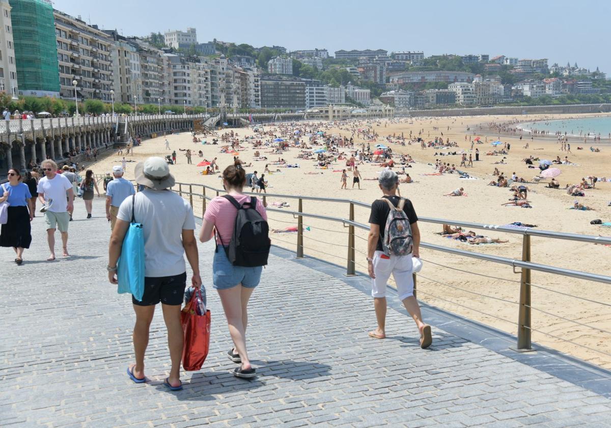 Los arenales se han vuelto a llenar este viernes.