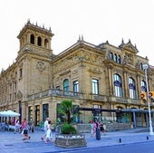 Esquina de la cafetería y discoteca del Victoria Eugenia de San Sebastián.