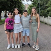 Alaia de la Cruz, IIzadi Uribarren, Maddi Etxebarria y Oihan Castillo, protagonistas de la tamborrada