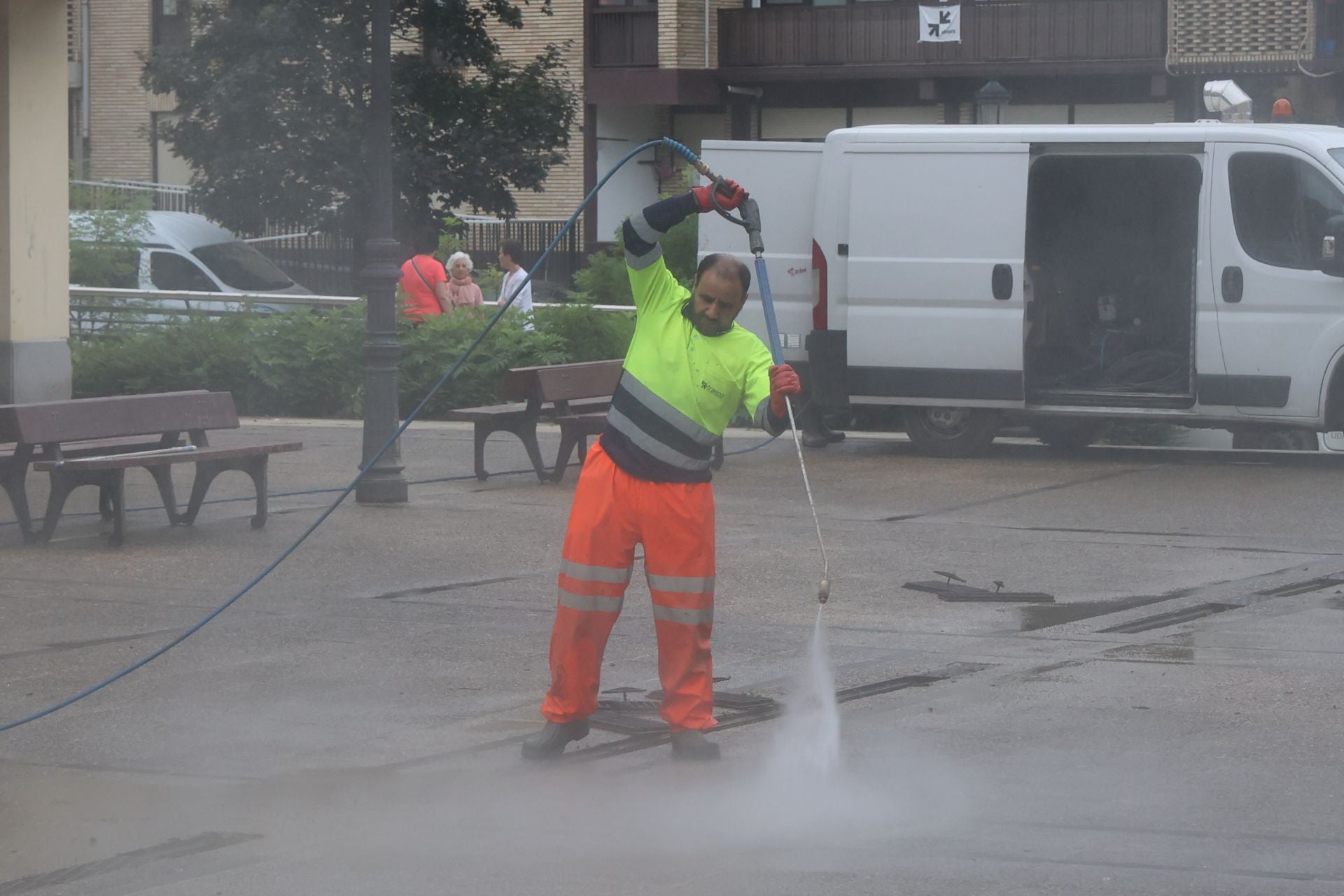 Las imágenes de los desperfectos que deja la tromba de agua en Tolosaldea y Goierri