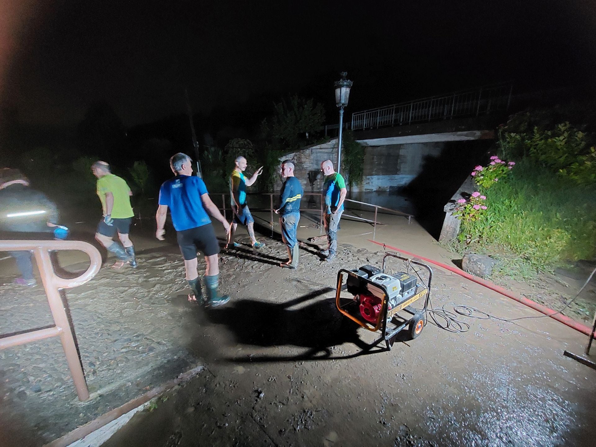 Las imágenes de los desperfectos que deja la tromba de agua en Tolosaldea y Goierri