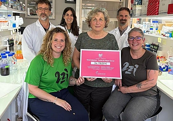 Representantes de 2zi y Malerreka con investigadores.