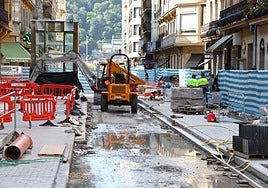 Las obras de reurbanización de la calle Easo están a punto de finalizar tras seis meses de trabajos.