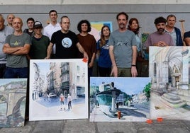 José Miguel Arranz gana el XI Concurso de Pintura con un cuadro de la portería de Sigma