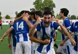 Pita, celebra con rabia el segundo tanto de los beasaindarras, clave para el devenir de la eliminatoria.