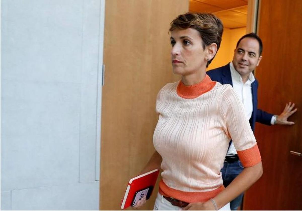 María Chivite, presidenta de la Comunidad foral de Navarra, en una imagen de archivo.