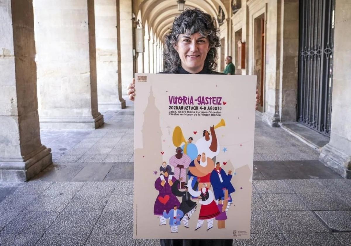 Ania Sáenz de Buruaga ha ganado el concurso del cartel de fiestas.