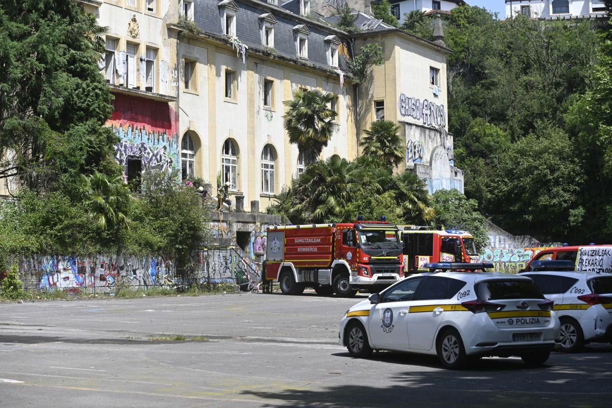Estas son las imágenes tras el incendio en Martutene