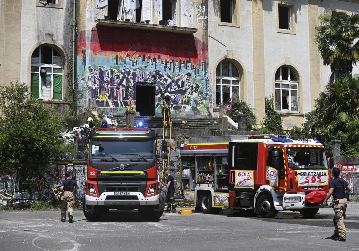 Estas son las imágenes tras el incendio en Martutene