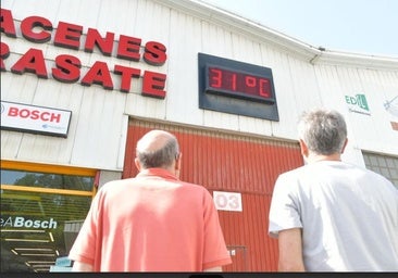 El interior de Gipuzkoa se cuece ya a 34 grados en una nueva jornada torrida