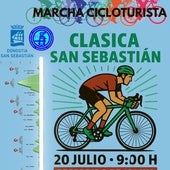 Cartel de la marcha cicloturista donostiarra.