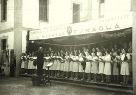Homenaje en Zumarraga al maestro Secundino Esnaola.