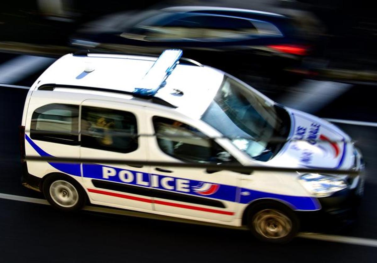 Un vehículo policial francés, en una operación ajena a los hechos recogidos en esta información.