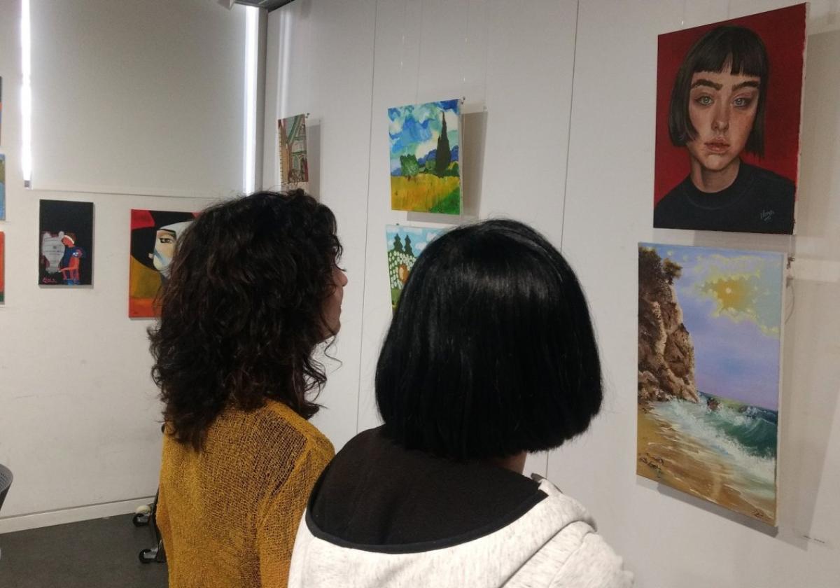 Ane arte tailerreko ikasleen lanak, ikusgai
