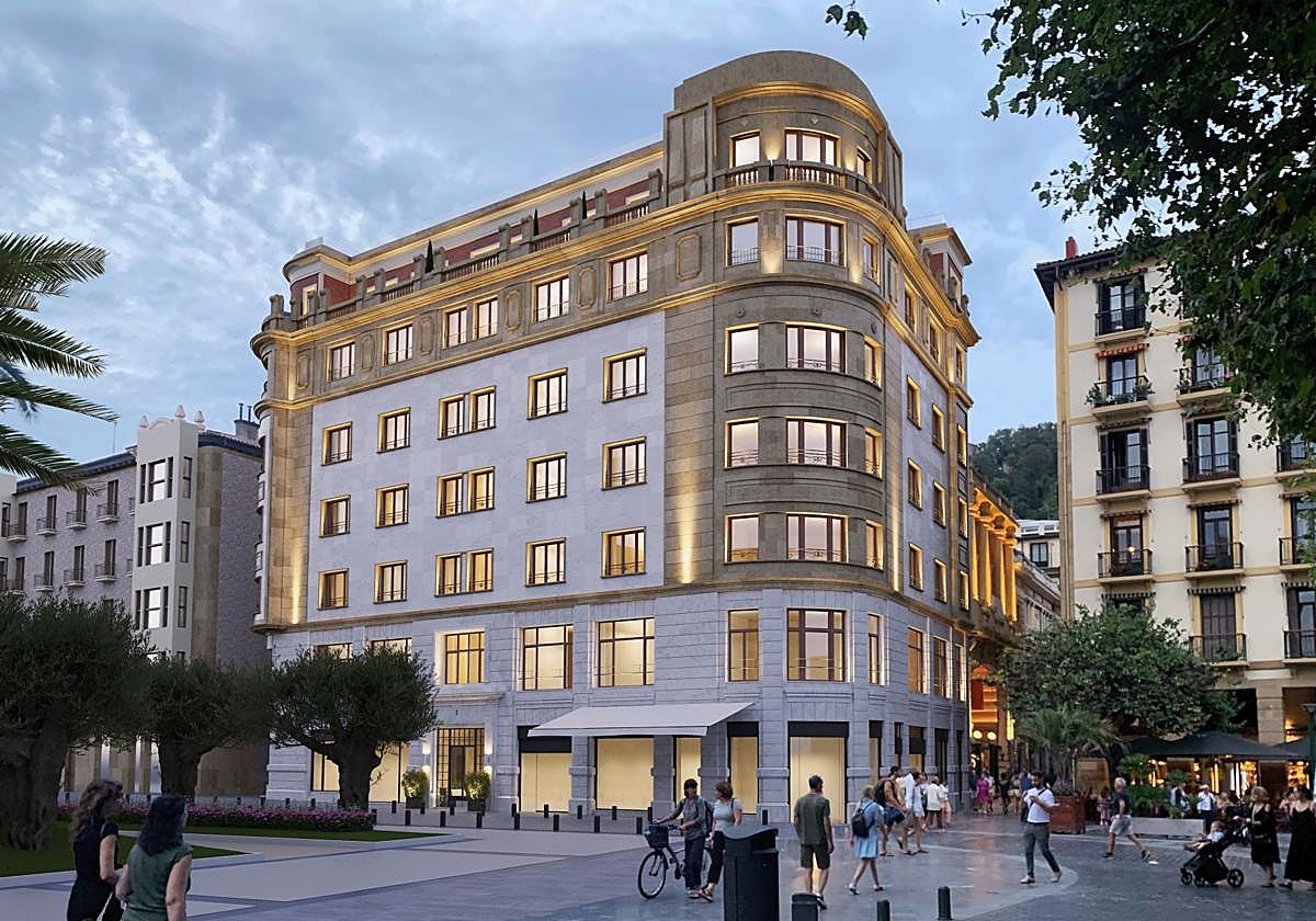 Imagen virtual de cómo quedará el edificio tras la rehabilitación.