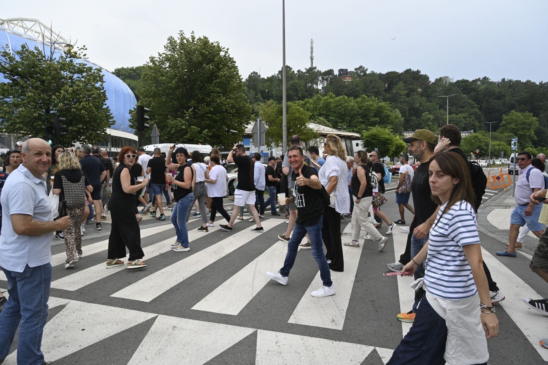 Gran ambiente en las horas previas al concierto de Bruce Springsteen