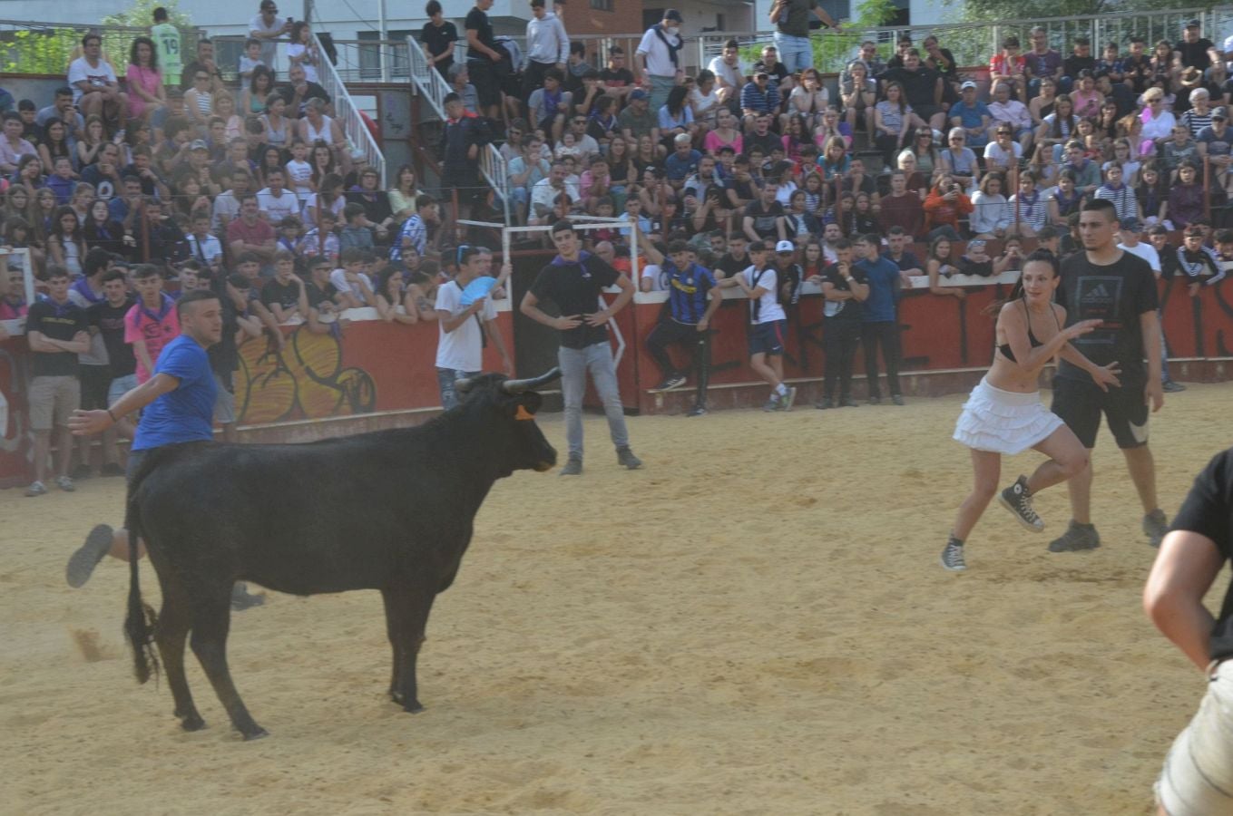 Primer encierro de las fiestas de Arrasate