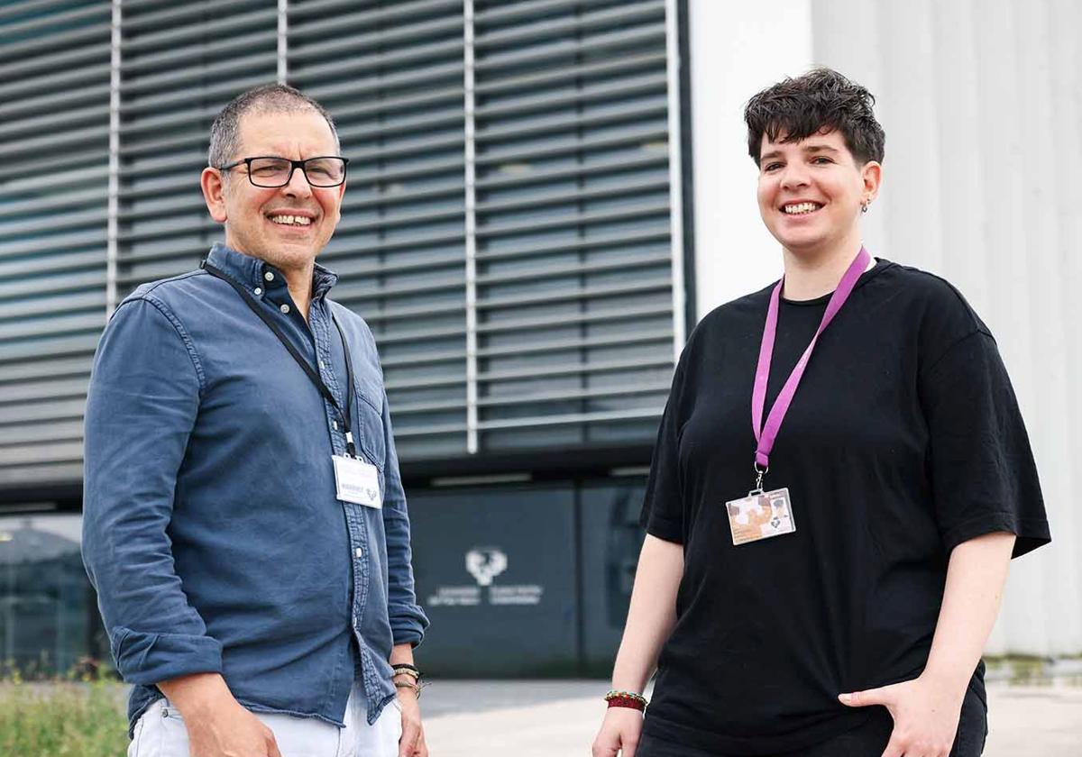 Jose Ramon Bilbao Catala y Alba Hernangomez Laderas, autores principales de la investigación.
